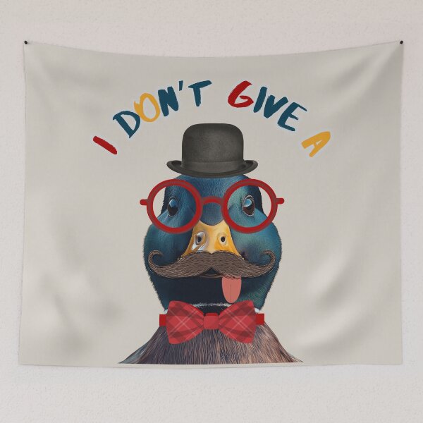 Item preview, I DON'T GIVE A DUCK FUNNY MALLARD DUCK designed and sold by NikoDeeko.