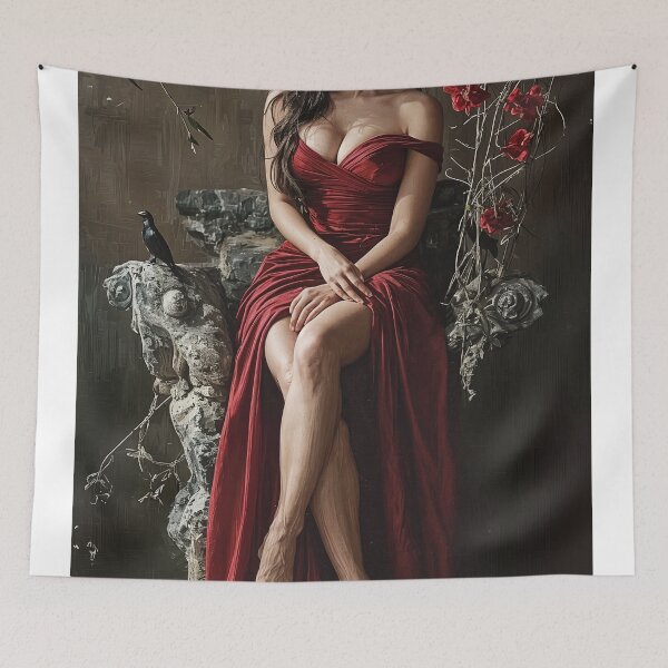 Item preview, Solitude in Scarlet designed and sold by oanaunciuleanu.