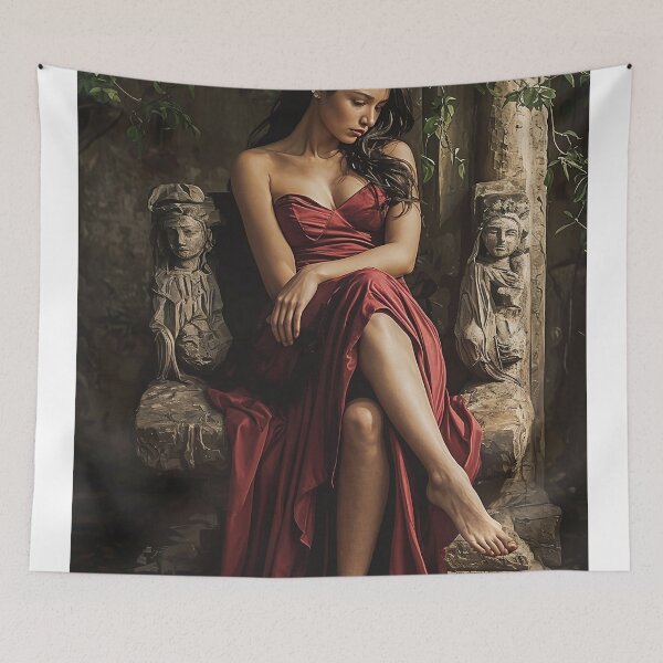 Item preview, Solitude in Scarlet designed and sold by oanaunciuleanu.
