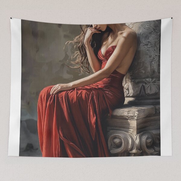 Item preview, Solitude in Scarlet designed and sold by oanaunciuleanu.