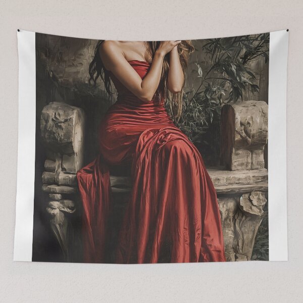 Item preview, Solitude in Scarlet designed and sold by oanaunciuleanu.