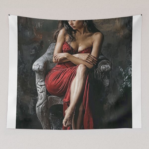 Item preview, Solitude in Scarlet designed and sold by oanaunciuleanu.