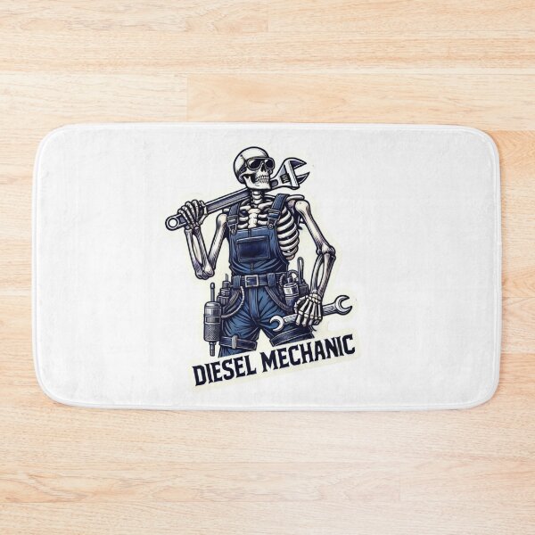 Item preview, Skeleton Diesel Mechanic in overalls designed and sold by BrinaandPops.