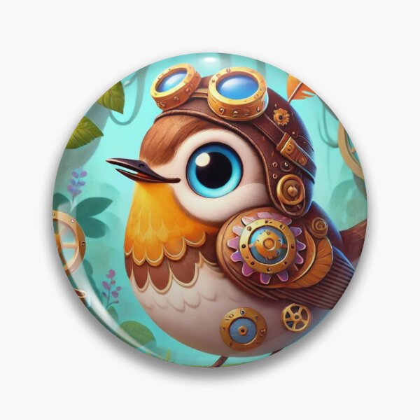 Item preview, Steampunk Song Thrush designed and sold by Sillytoe.