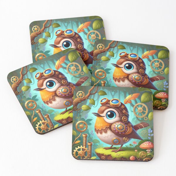 Item preview, Steampunk Song Thrush designed and sold by Sillytoe.