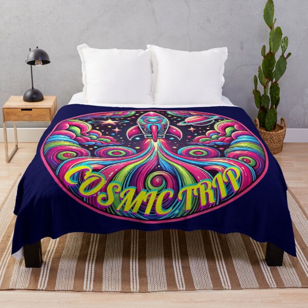 Item preview, Psychedelic Rocket Design - 'Cosmic Trip' - Stickers, T-Shirts, Posters, Cushions, and More designed and sold by PsycheBrain.