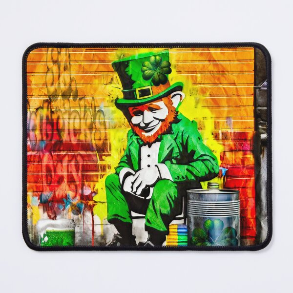 Item preview, St Patrick's Day Celebration Irish Leprechaun Graffiti designed and sold by Drone-tees.
