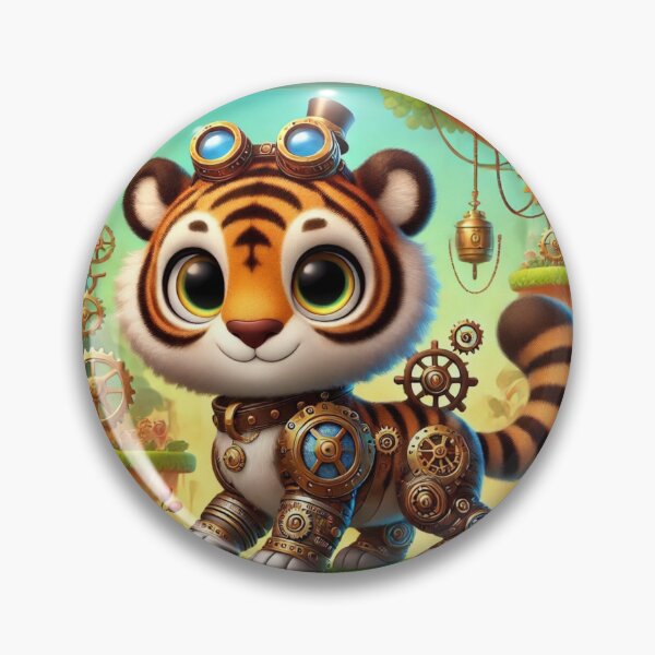 Item preview, Steampunk South China Tiger designed and sold by Sillytoe.