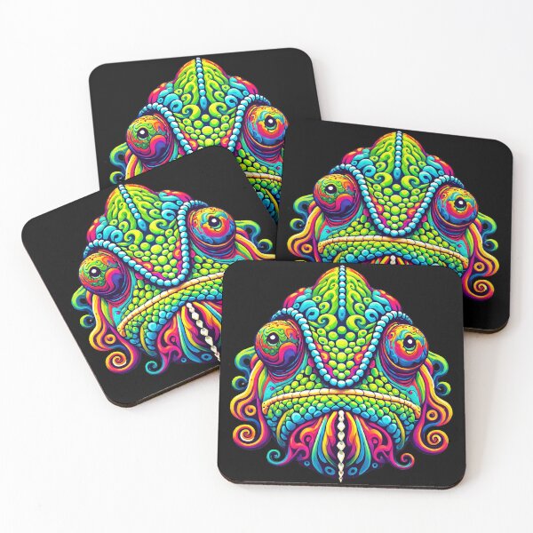 Item preview, Psychedelic Chameleon Design - Stickers, T-Shirts, and More designed and sold by PsycheBrain.