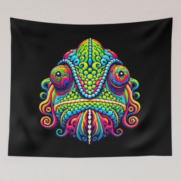 Item preview, Psychedelic Chameleon Design - Stickers, T-Shirts, and More designed and sold by PsycheBrain.
