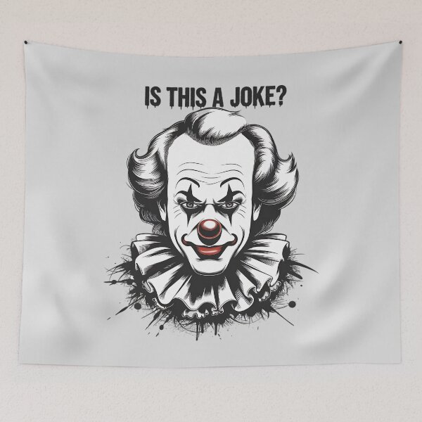 Item preview, Disturbing Clown Chaotic Illustration designed and sold by TeeGrit.
