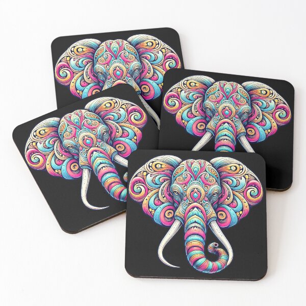 Item preview, Psychedelic Elephant Design - Stickers, T-Shirts, Canvases, and More designed and sold by PsycheBrain.