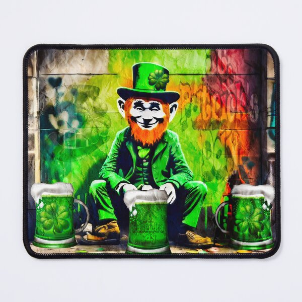 Item preview, St Patrick's Day Celebration Irish Leprechaun Graffiti designed and sold by Drone-tees.