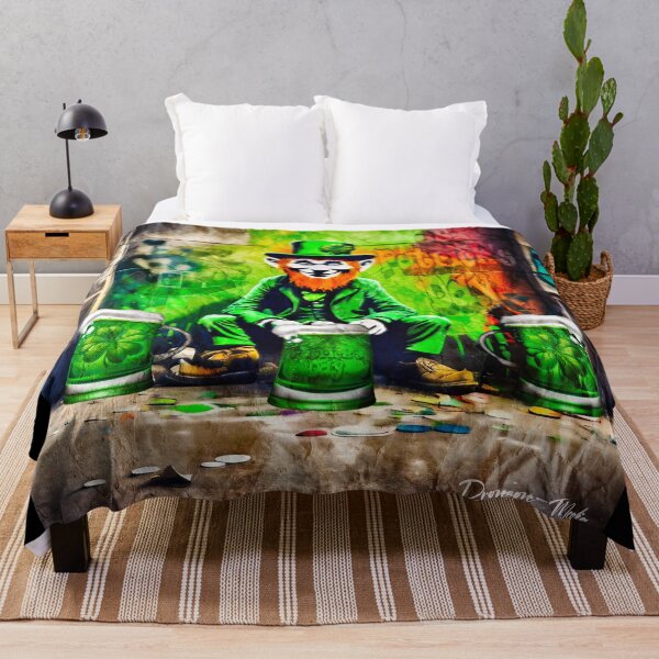 Item preview, St Patrick's Day Celebration Irish Leprechaun Graffiti designed and sold by Drone-tees.