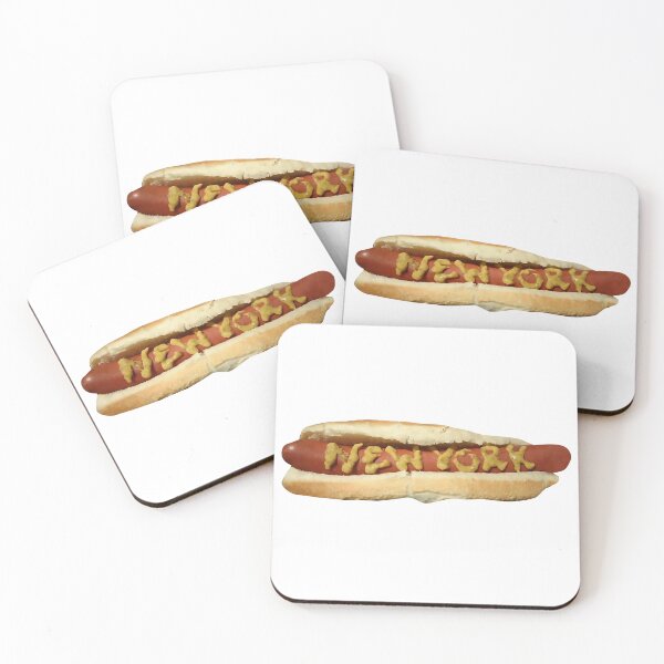Item preview, New York Hot Dog with Mustard designed and sold by PIXEL POP DESIGNS - Beyond the Norm!.