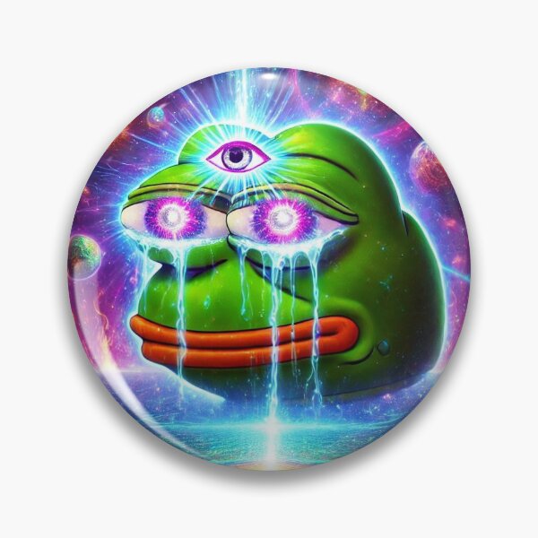 Item preview, 3RD EYE Cosmic Pepe Frog Meme designed and sold by Ninjakandy.