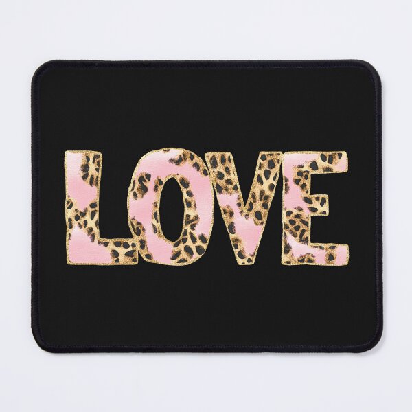 Item preview, Pink Leopard Love Letters designed and sold by sheprint.