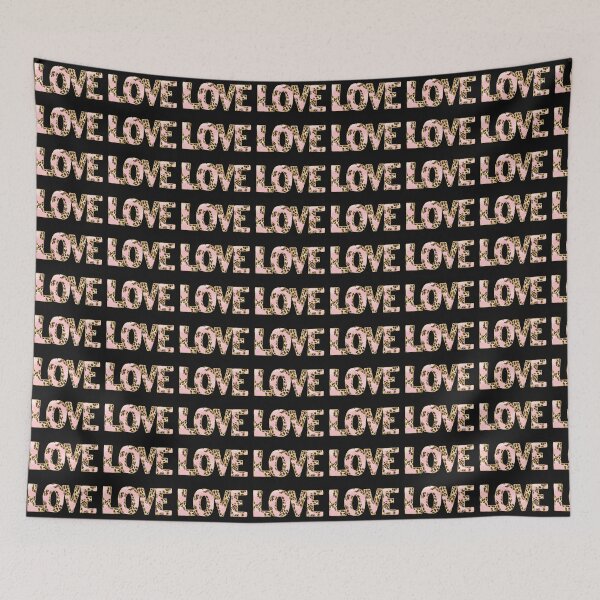 Item preview, Pink Leopard Love Letters designed and sold by sheprint.