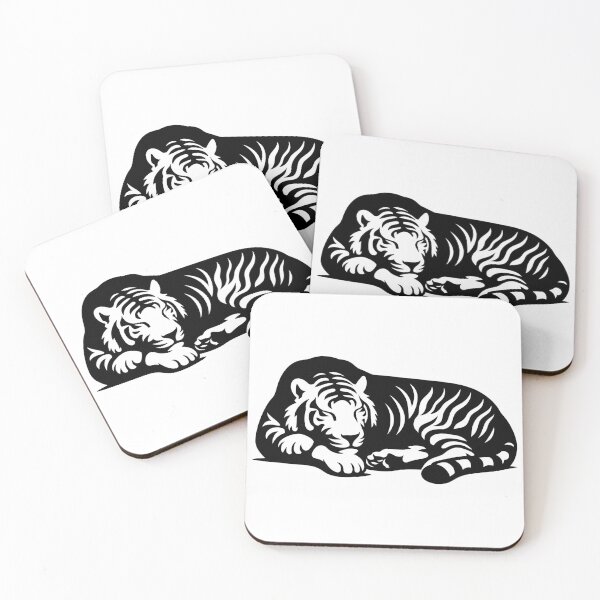 Item preview, Peaceful Tiger Silhouette designed and sold by theartfulaspie.