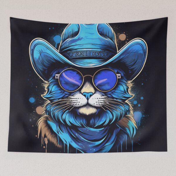 Item preview, Cat in hat and shades Graffiti Style designed and sold by Boxing Kangaroo Retail Company.
