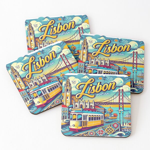 Item preview, Vintage Lisbon Portugal designed and sold by Places On Earth.