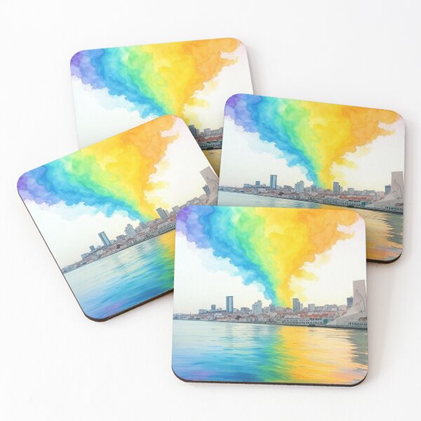 Item preview, Watercolor Lisbon Portugal Skyline designed and sold by Places On Earth.