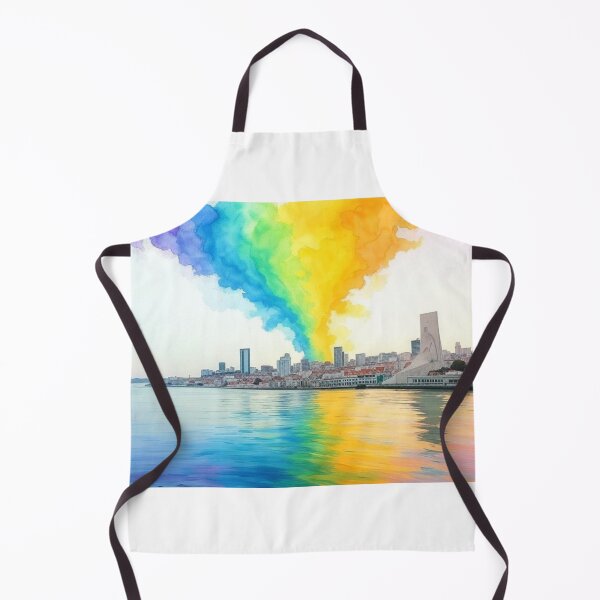 Item preview, Watercolor Lisbon Portugal Skyline designed and sold by Places On Earth.