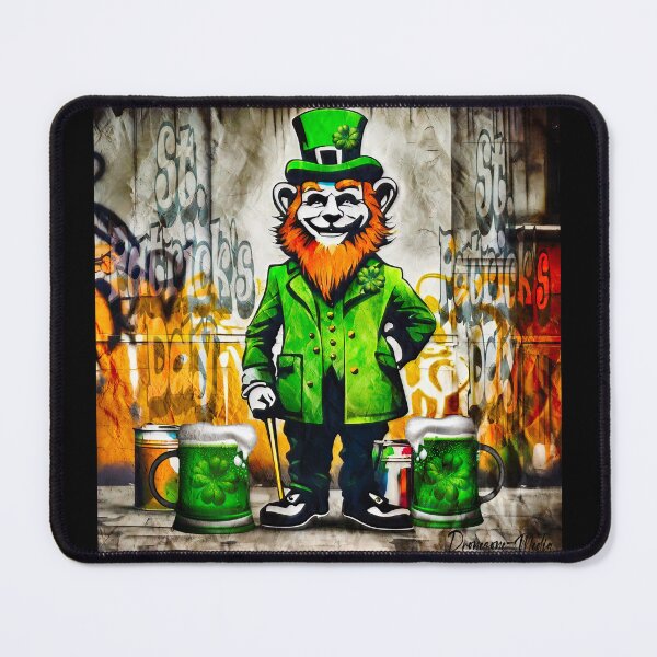 Item preview, St Patrick's Day Celebration Irish Leprechaun Graffiti designed and sold by Drone-tees.