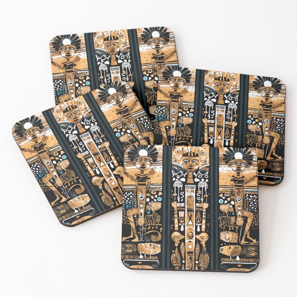 Item preview, Tribal wall art for living room, African-inspired home decor, designed and sold by Shopstract.