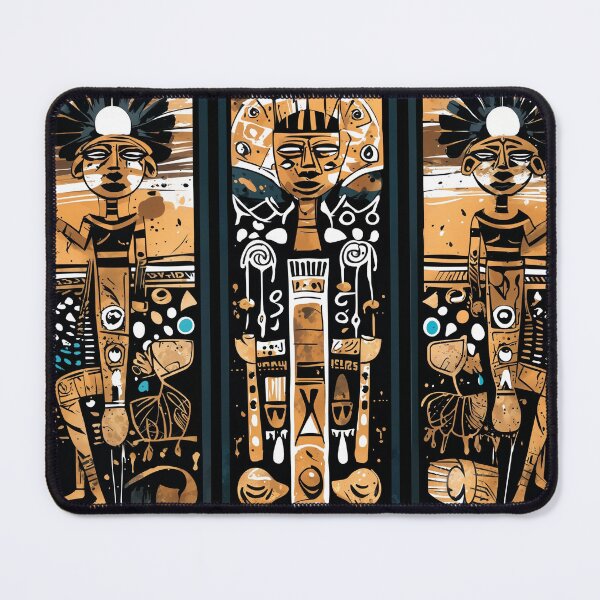 Item preview, Tribal wall art for living room, African-inspired home decor, designed and sold by Shopstract.