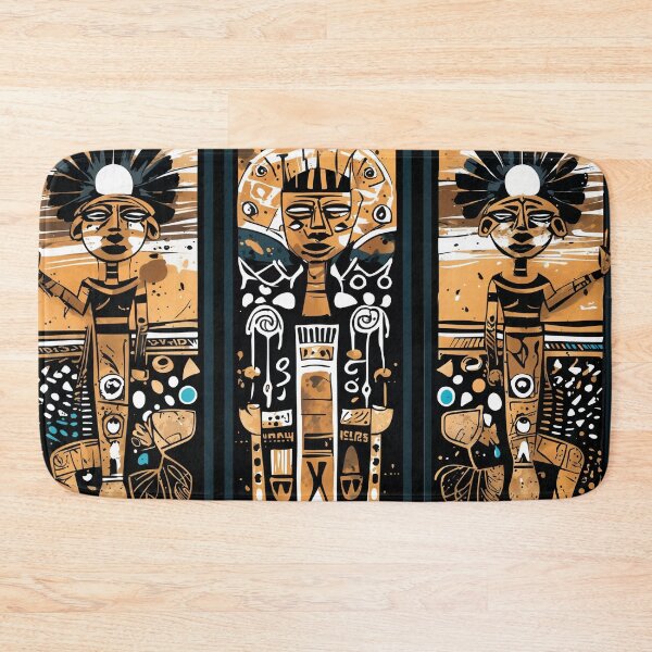 Item preview, Tribal wall art for living room, African-inspired home decor, designed and sold by Shopstract.