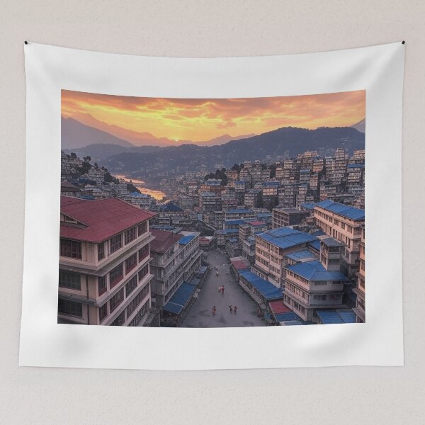Item preview, Darjeeling India Town designed and sold by Places On Earth.