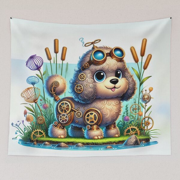 Item preview, Steampunk Spanish Water Dog designed and sold by Sillytoe.