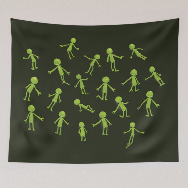Item preview, LGM Little Green Men Pattern designed and sold by MaryFiore.