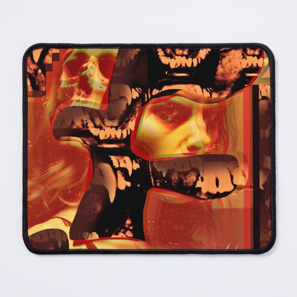 Item preview, "Red future 2 - Vampire"  Mixed media artwork without ai art involved,  on multiple layers and red shadow  designed and sold by Red Siri0 Art.
