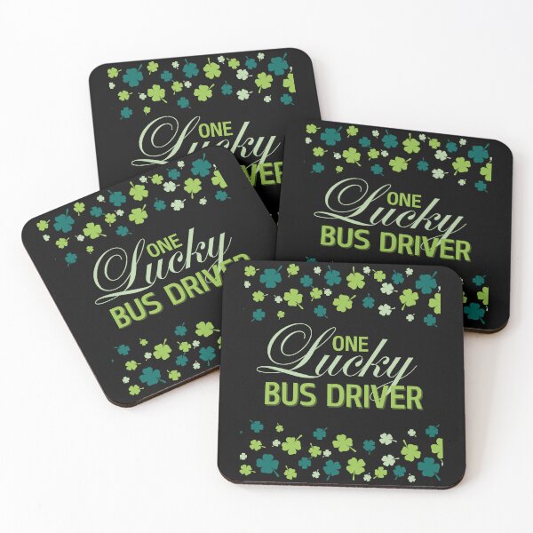 Item preview, St. Patrick's Day One Lucky Bus Driver Clover designed and sold by Orens POD.
