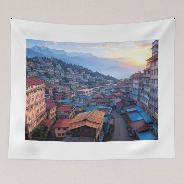 Item preview, Darjeeling landscape designed and sold by Places On Earth.