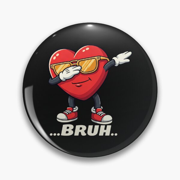 Item preview, Heart Dabbing Bruh Valentine's Day designed and sold by Alex Songs.