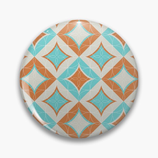 Artikelvorschau, Gesteppt ish - Aqua Orange Off White entworfen und verkauft von marialindemann.