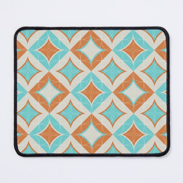 Artikelvorschau, Gesteppt ish - Aqua Orange Off White entworfen und verkauft von marialindemann.