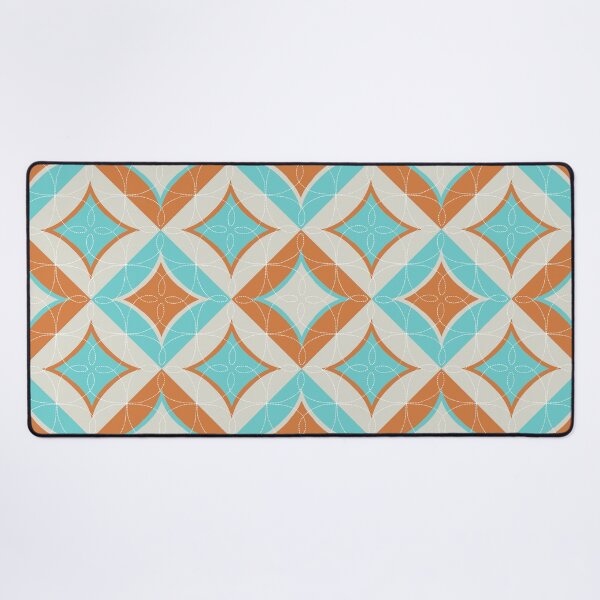 Artikelvorschau, Gesteppt ish - Aqua Orange Off White entworfen und verkauft von marialindemann.