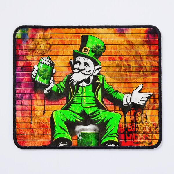 Item preview, St Patrick's Day Celebration Irish Leprechaun Graffiti designed and sold by Drone-tees.