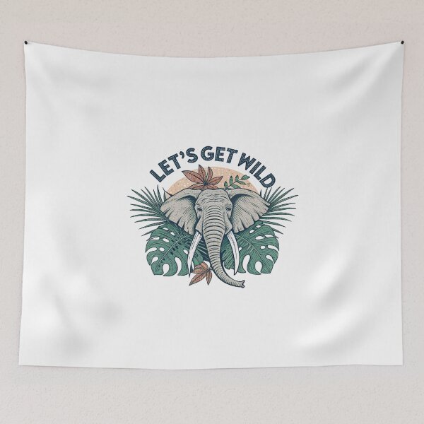 Item preview, Embrace the Wild: An Elephant Adventure, Let's Get Wild, natural designed and sold by Wildlife2021.