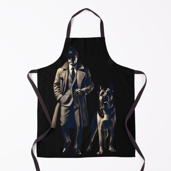 Item preview,  "Shadowed Detective with Loyal Dog" designed and sold by Wiredart.