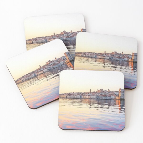 Item preview, Lisbon Portugal Watercolor Skyline designed and sold by Places On Earth.