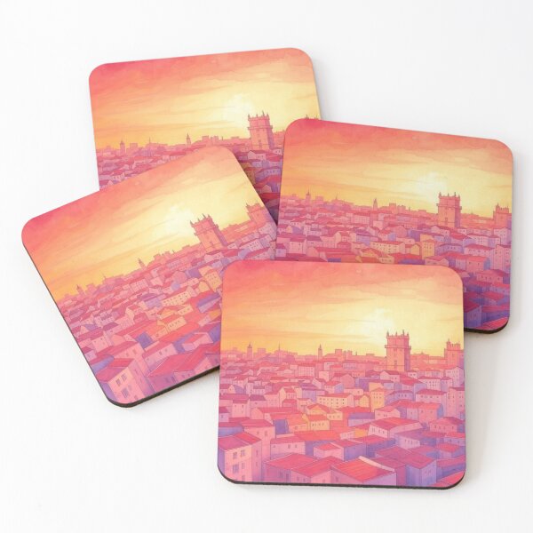 Item preview, Lisbon cartoon style Portugal designed and sold by Places On Earth.