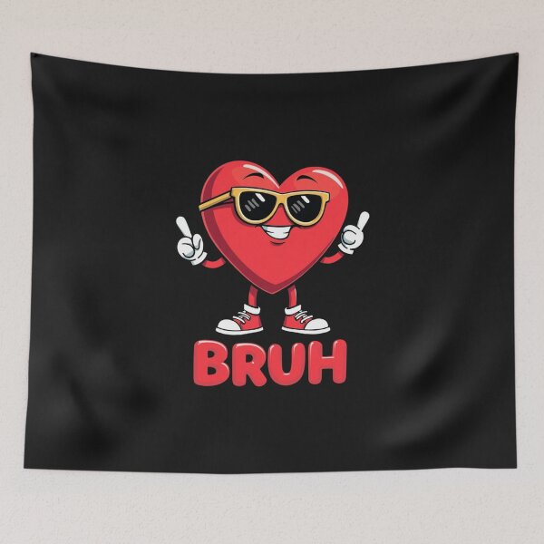 Item preview, Heart Sunglasses Bruh Valentine's Day designed and sold by Alex Songs.