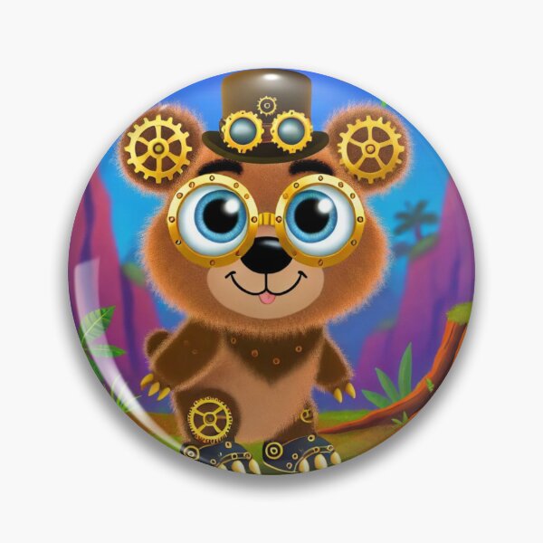 Item preview, Steampunk Spectacled Bear designed and sold by Sillytoe.