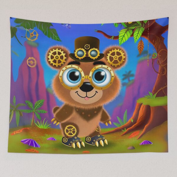Item preview, Steampunk Spectacled Bear designed and sold by Sillytoe.