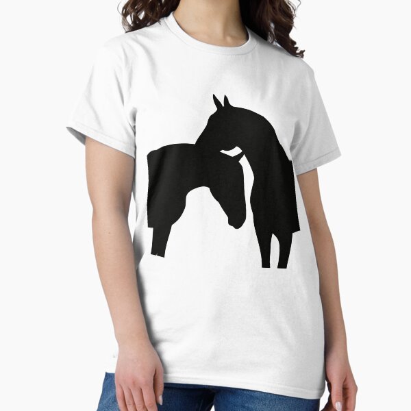 Item preview, Affectionate Horses Silhouette designed and sold by theartfulaspie.